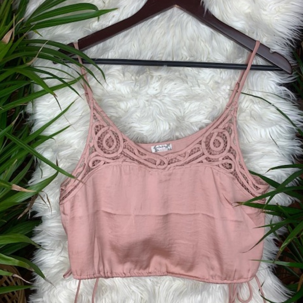 Free People • Crop Tank + Side-Ties • M